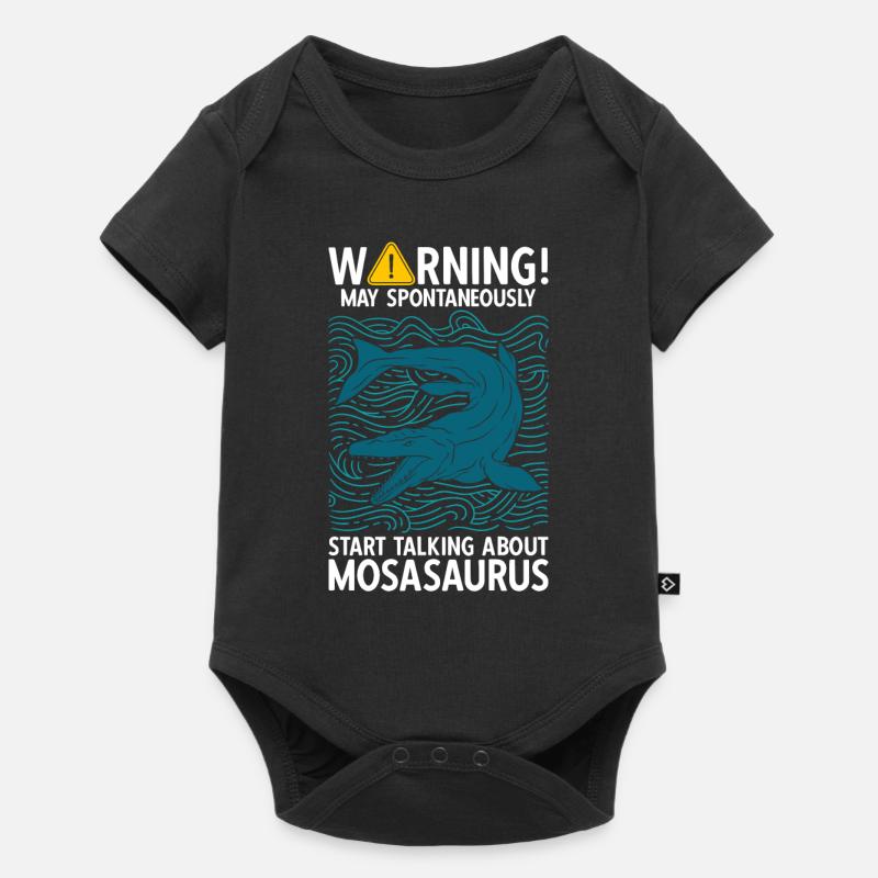 May Spontaneously Start Talking About Mosasaurus - Baby Premium Kurzarmbody - Schwarz