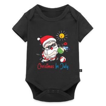 Xmas Christmas In July - Baby Premium short-sleeve bodysuit - black - Front