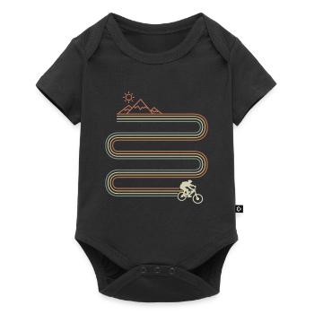 Retro MTB Mountain Bike - Body à manches courtes Premium Bébé - noir - Devant