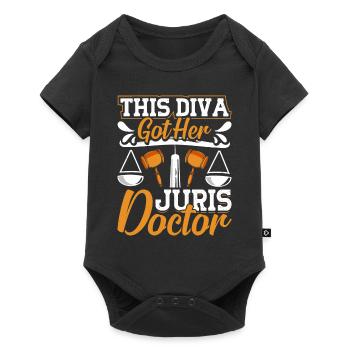 Doctorat Grand Diplôme - Body à manches courtes Premium Bébé - noir - Devant