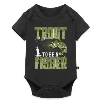 Funny Fishing Men Women - Baby Premium short-sleeve bodysuit - black - Front