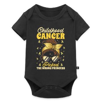 Le cancer infantile a choisi la mauvaise princesse - Body à manches courtes Premium Bébé - noir - Devant