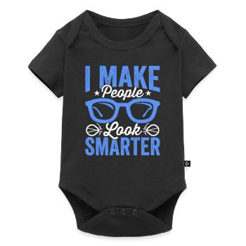 Ophthalmologist I make people look smarter - Baby Premium short-sleeve bodysuit - black - Front