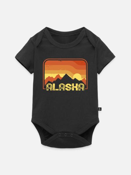 alaska - Baby Premium Kurzarmbody - Schwarz