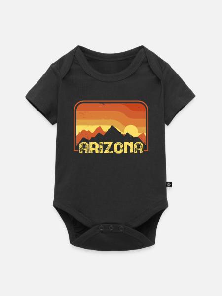 arizona - Baby Premium Kurzarmbody - Schwarz