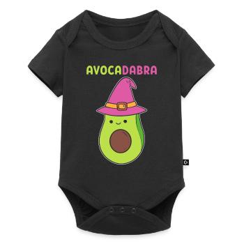 Avocadabra Zauberer - Baby Premium Kurzarmbody - Schwarz - Vorne