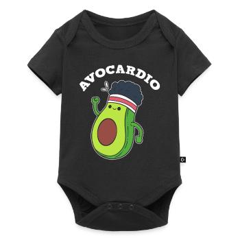 Avocardio Fitness - Baby Premium short-sleeve bodysuit - black - Front
