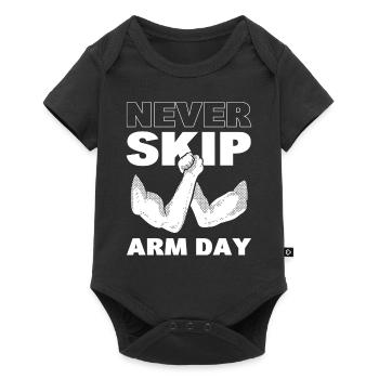 Funny Arm Wrestling Professional Wrestler - Baby Premium short-sleeve bodysuit - black - Front
