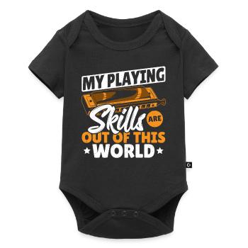 My Playing Skills Are Out Of This World Harmonica - Baby Premium short-sleeve bodysuit - black - Front