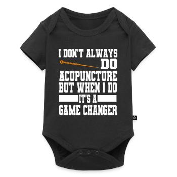 Funny acupuncture saying tcm-praktiker and - Baby Premium short-sleeve bodysuit - black - Front