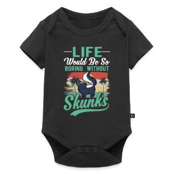 Cadeau Skunk - Body à manches courtes Premium Bébé - noir - Devant