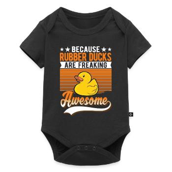 Rubber Duck Gift Rubber Duck Rubber Duck - Baby Premium short-sleeve bodysuit - black - Front