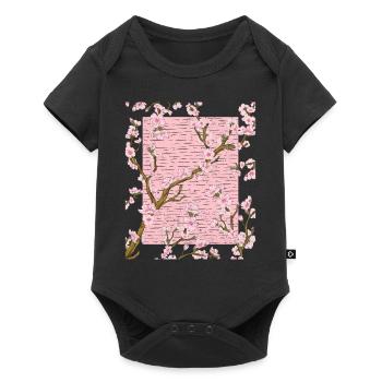 Japanese Cherry Blossom Gift Japan Sakura - Baby Premium short-sleeve bodysuit - black - Front