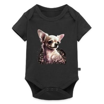 Chihuahua Puppy | Pretty Pink Dog Girly Mom Women - Baby Premium short-sleeve bodysuit - black - Front