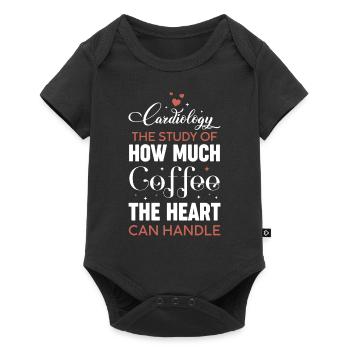 Cardiology Nurse Coffee Lover Saying - Baby Premium short-sleeve bodysuit - black - Front