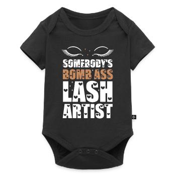 Somebody's Bomb Ass Lash Artist - Baby Premium short-sleeve bodysuit - black - Front
