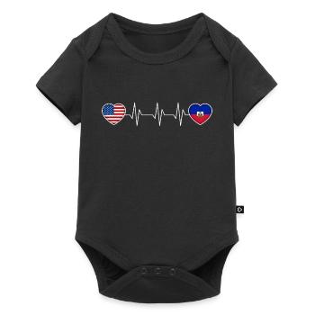 Haiti - Baby Premium short-sleeve bodysuit - black - Front