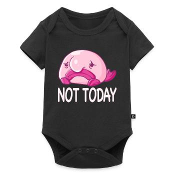 Costume de Blobfish - Visage de poisson Blob laid - - Body à manches courtes Premium Bébé - noir - Devant
