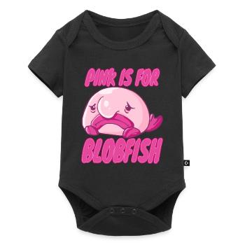 Costume de Blobfish - Visage de poisson Blob laid - - Body à manches courtes Premium Bébé - noir - Devant