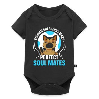 German Shepherds Perfect Soulmate Cute - Baby Premium short-sleeve bodysuit - black - Front
