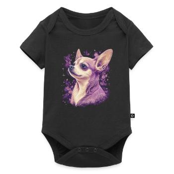 Chihuahua Puppy | Pretty Pink Dog Girly Mom Women - Baby Premium short-sleeve bodysuit - black - Front
