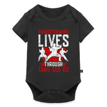 des vies à travers Tang So Do - Body à manches courtes Premium Bébé - noir - Devant