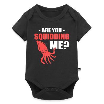 Are You Squidding Me? Fisherman - Baby Premium short-sleeve bodysuit - black - Front