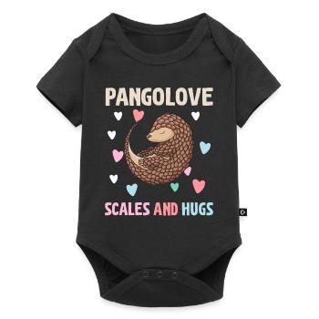 Pangolins and pangolins of pangolins - Baby Premium short-sleeve bodysuit - black - Front