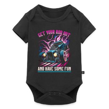Hot Rod, Sortez votre canne, Retro Muscle Car Femmes - Body à manches courtes Premium Bébé - noir - Devant