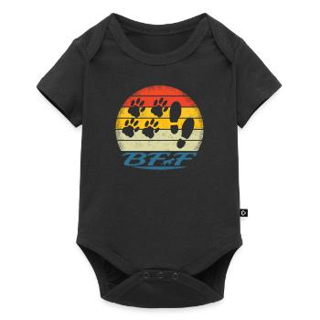 Dogs German Wirehaired Dog Owners - Baby Premium short-sleeve bodysuit - black - Front