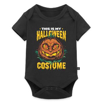 Pumpkin Halloween Costume - Baby Premium short-sleeve bodysuit - black - Front