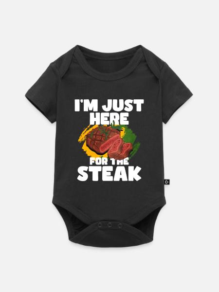 Steak - Baby Premium Kurzarmbody - Schwarz