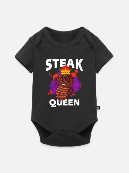 Steak - Baby Premium Kurzarmbody - Schwarz