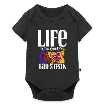 Steak - Baby Premium short-sleeve bodysuit - black - Front
