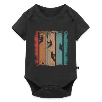 Retro Line Installer Gift Men - Baby Premium short-sleeve bodysuit - black - Front