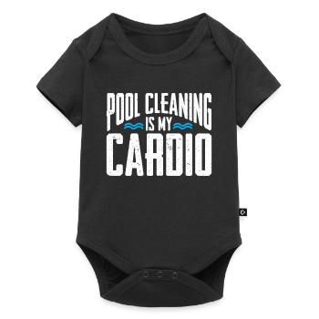 Nettoyage de piscine Travail Gardien de piscine - Body à manches courtes Premium Bébé - noir - Devant