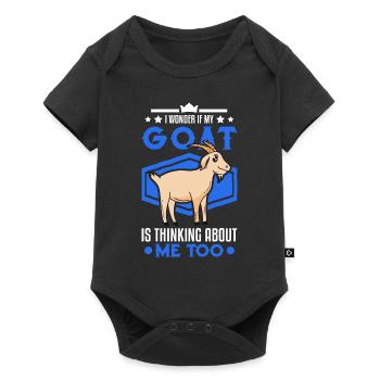 Chèvres Cadeau Goat Keeper Chèvre - Body à manches courtes Premium Bébé - noir - Devant