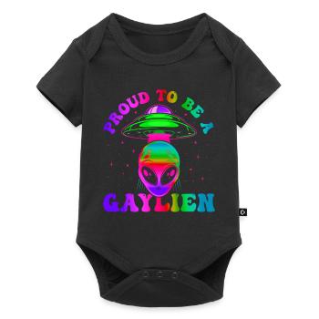 Gender Lesbian, Gay, Trans, Queer Rainbow - Baby Premium short-sleeve bodysuit - black - Front
