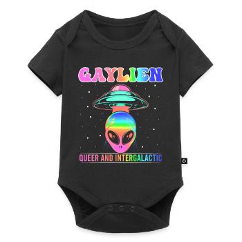 Gender Lesbian, Gay, Trans, Queer Rainbow - Baby Premium short-sleeve bodysuit - black - Front