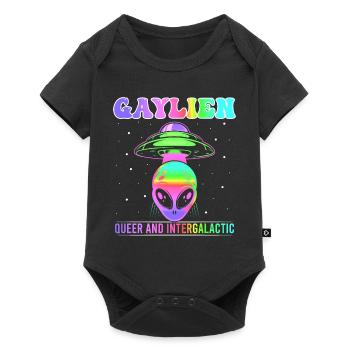 Gender Lesbian, Gay, Trans, Queer Rainbow - Baby Premium short-sleeve bodysuit - black - Front