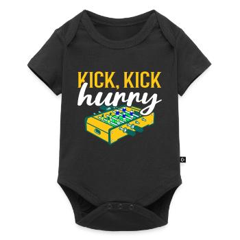 Foosball Gift Fans Wuzler Foosball - Baby Premium short-sleeve bodysuit - black - Front