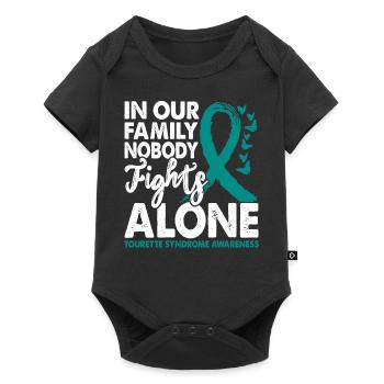 No One Struggles Alone Tourette's Syndrome Consciousness - Baby Premium short-sleeve bodysuit - black - Front