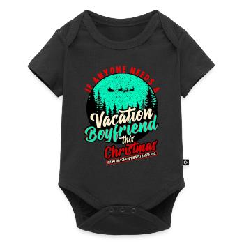 If Anyone Needs Vacation Boyfriend This Christmas - Baby Premium short-sleeve bodysuit - black - Front