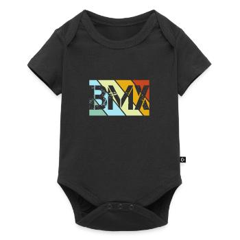 BMX Rétro - Body à manches courtes Premium Bébé - noir - Devant
