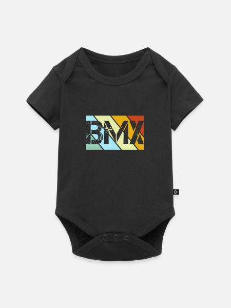 BMX Retro - Baby Premium Kurzarmbody - Schwarz
