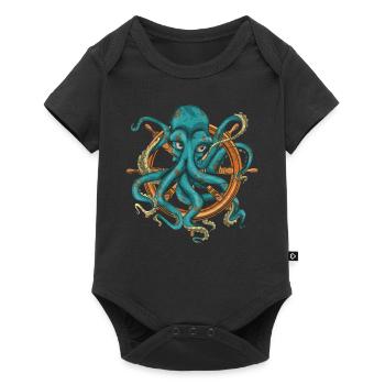Octopus Sea Life Ocean Animal Gift Octopus - Baby Premium short-sleeve bodysuit - black - Front