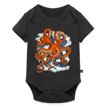 Sea Animal Ocean Animal Octopus Gift Octopus - Baby Premium short-sleeve bodysuit - black - Front