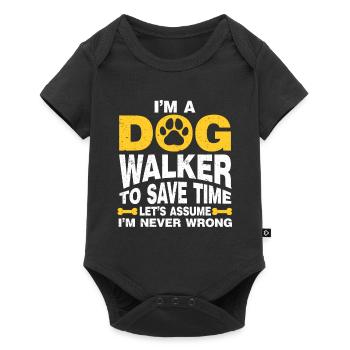 Dog Sitter Gift, Professional Dog Sitter - Baby Premium short-sleeve bodysuit - black - Front