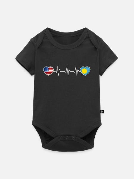 Palau - Baby Premium Kurzarmbody - Schwarz