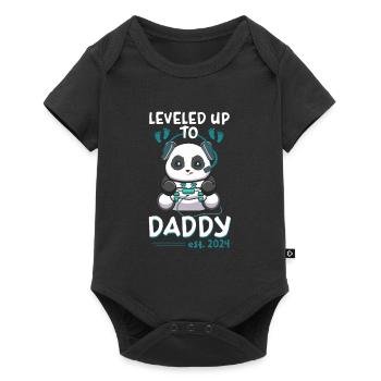 Leveled Up To Daddy 2024 Père en devenir - Body à manches courtes Premium Bébé - noir - Devant